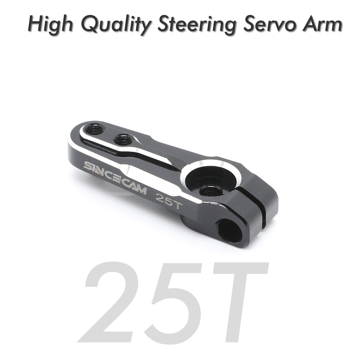 Sincecam 25T AL7075 Metall Servohorn Aluminium Lenkarm für 1/8 1/10 1/12 Scales RC Modelle -2er Pack