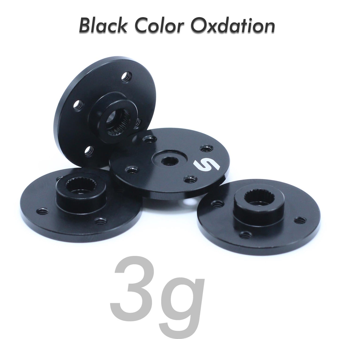 Sincecam 25T Round Type Disc Steering Servo Horn 7075 High Quality  Aluminum Metal Servo Arm Compatible Sincecam Servo for RC Robot RC Scale Car Airplane -4 Pack